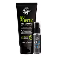 No Plastic 200g + Seal Up 30ml Mboah Tattoo Plastico Filme