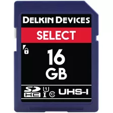 Delkin Devices 16gb Select Uhs-i Sdhc Memory Card