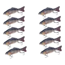 Isca De Pesca Pesca 100mm Articulada Biônica Linha 10pcs