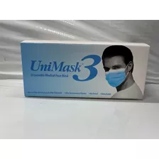 Cubrebocas Unimask 3 Uniseal Color Azul