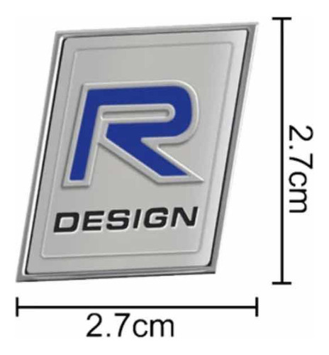 Emblema R Design Volvo 2,7 Cm Foto 7
