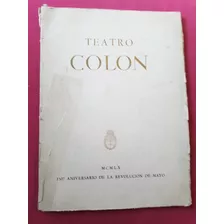Programa Teatro Colon Temporada 1960 - Con Publicidad Fiat