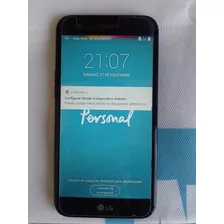 Celular LG K10,usado,con Cristal Templado,negro,tactil