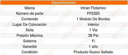 Modulo Bomba Gasolina Ford Focus Zts 2.0l L4 02 A 04 Intran Foto 3