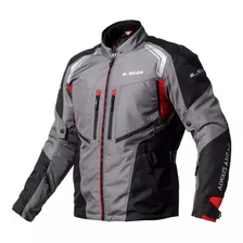 Campera Para Moto Cordura Hombre Gallant Gris