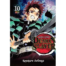 Demon Slayer - Kimetsu No Yaiba Vol. 10, De Gotouge, Koyoharu. Editora Panini Brasil Ltda, Capa Mole Em Português, 2022