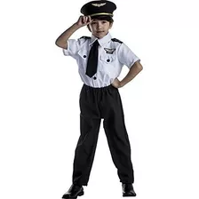 Disfraz Para Niño De Piloto Talla Samall (4-6)- Halloween