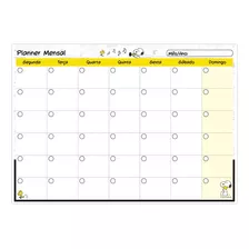 Planner Mensal Snoopy