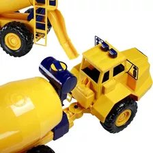 Caminhão De Brinquedo Betoneira Gigante Articulada Concreto