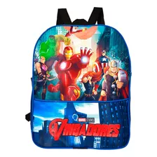 Bolsa Infantil Pequena Resistente Vingadores Az