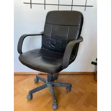 Sillon Asenti Senna Ecocuero Escritorio Con Ruedas - Leer