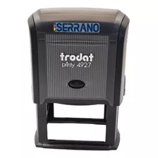 Sello Autoentintable 4927 Trodat 6 X 4 Cm Personalizado Color De La Tinta Negro Color Del Exterior Negro