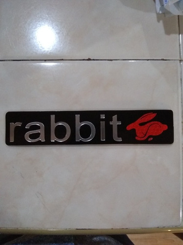 Emblema Rabbit Caribe Volkswagen Foto 3