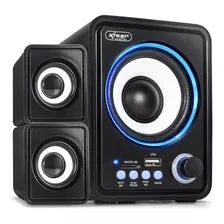 Caixa De Som Subwoofer 2.1 Bluetooth Usb Sd P2 Pc Celular Tv