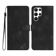 Funda Tipo Cartera De Piel Con Tapa Para Tarjetero Samsung