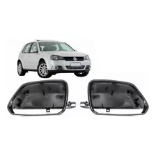 Par De Capas Retrovisor Original Polo Golf 2007 A 2011 Preto