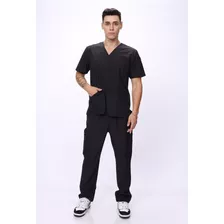 Uniforme Medico Scrub Hombre, Color Negro