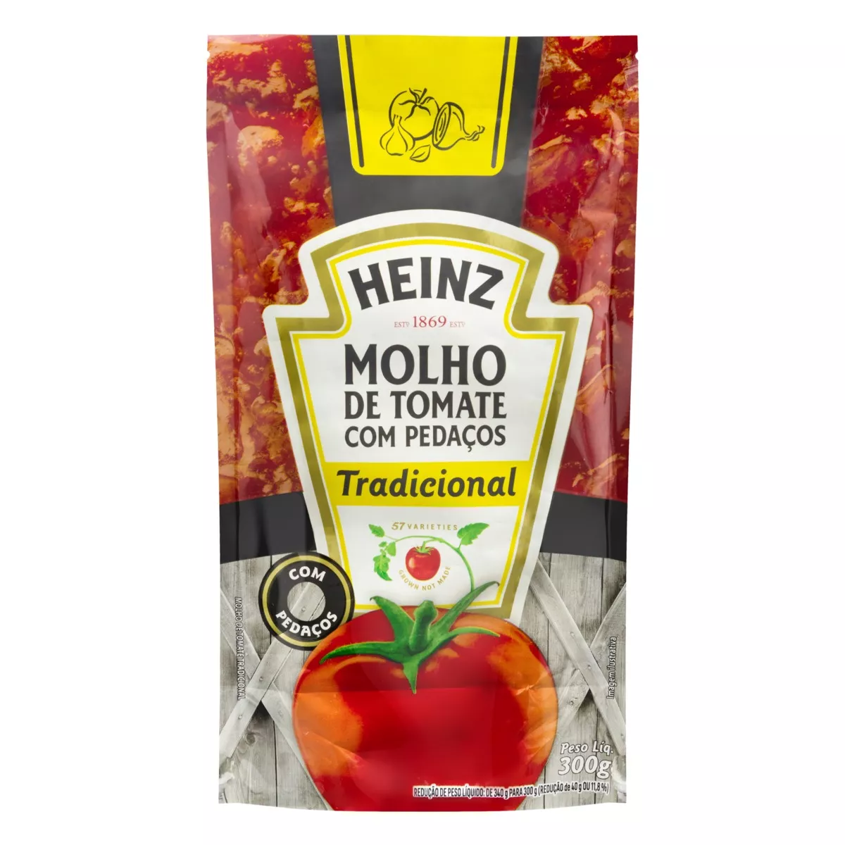 Molho De Tomate Tradicional Heinz Em Sachê 300 G