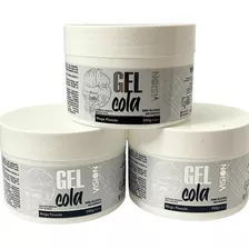 Kit 3 Gel Cola Vision 250g Para Cabelo Fixação Modelador