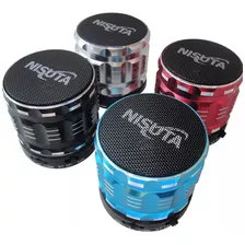 Parlante Portátil Metálico Nisuta Bluetooth Con Función Manos Libres Nspa32b 4 Colores