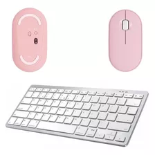 Mouse Rosa/teclado Bluetooth Galaxy Tab A7 Lite T220/225 8,7
