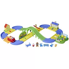 All Around Peppa??s Town Playset Car Track, Juguetes ...