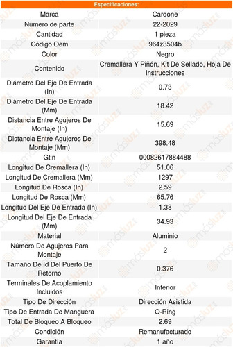 Cremallera Direccion Hidraulica Ford Focus Ses 2009 Al 2011 Foto 5