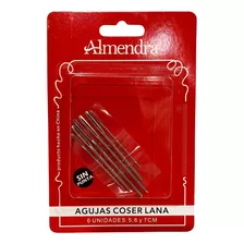 Agujas De Coser Lana Surtidas Sin Punta - Almendra X 6 Unid