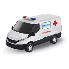 Ambulância De Brinquedo Iveco Daily C/sirene Com Luzes-usual