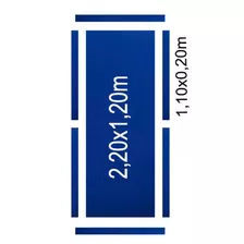 Pano Azul Royal P Mesa De Bilhar Até 2,30x1,30 - Completo