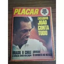 Revista Placar 2 Poster João Saldanha - Emer Fittipaldi 1970