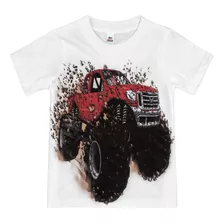 Camisetas Que Van Camiseta De Gran Camion Monstruo Rojo De