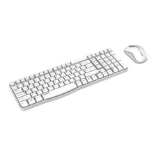 Teclado+mouse Sem Fio Rapoo Branco X1800s Ra002 Rapoo