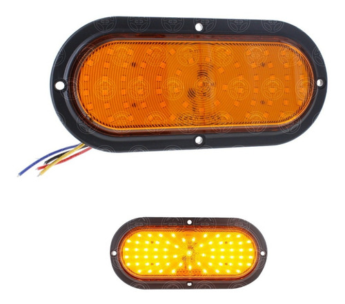 Plafon 66 Led Ovalado Bisel Negro Alta Baja Estrobo Plano F1 Foto 9