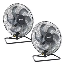 Kit 2 Ventilador Mesa 50cm 200w Turbo 6pás Industrial Bivolt Cor Da Estrutura Preto Cor Das Pás Cinza Diâmetro 50 Cm Frequência 60 Hz Material Das Pás Plástico Quantidade De Pás 6 110v/220v