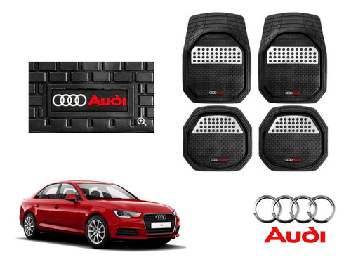 Tapetes 3d Logo Audi + Cubre Volante A4 2013 A 2017 2018 Foto 2