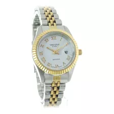 Reloj Tressa Sun Dama Combinado Sumergible Garantia Oficial