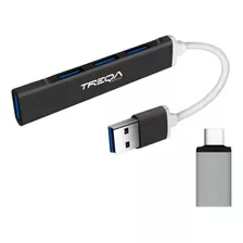 Hub Usb 3.0 Con Adaptador Tipo C