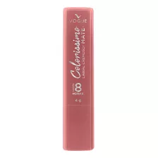 Labial Vogue Colorissimo Mate Cremoso Larga Duración 4gr Color Lychee Fresco