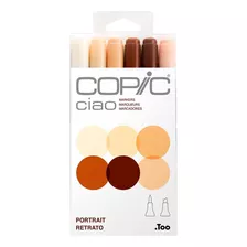 Rotuladores Ciao Copic Marker I6 Skin, Skin, Paquete De 6