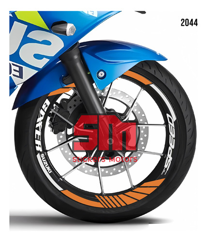 Stickers Reflejantes Para Rin De Moto Suzuki Gixxer Nid 2044 Foto 5