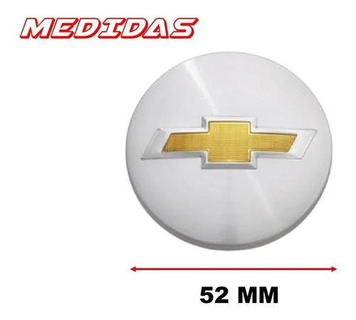 Kit De 4 Centros De Rin Chevrolet Cruze 2012-2015 52 Mm Foto 4
