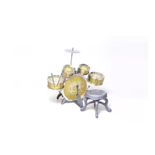 Bateria Infantil Rock Party Com Banquinho Banqueta