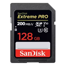 Cartão Memória Sdxc Sandisk 128gb Extreme Pro V30 200mbs