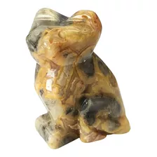 Estatua De Gato Sentado De 5 Piedras, Piedras De Bolsil...