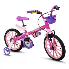 Bicicleta De Infantil Nathor Top Girls Aro 16 Cesta V-brake