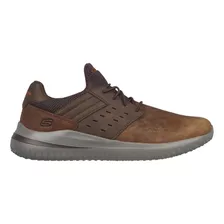 Tênis Skechers Masculino Delson 3.0 - Marrom, Ajustavel