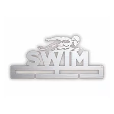 Porta Medallas, Medallero En Inoxidable Swim Natacion Nadar