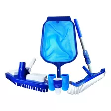 Kit Para Limpeza De Piscinas Aspirador Cabo Peneira Escova