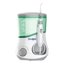 Irrigador Oral Oraljet Oj-1200b Branco E Verde Bivolt Automático 100v/240v